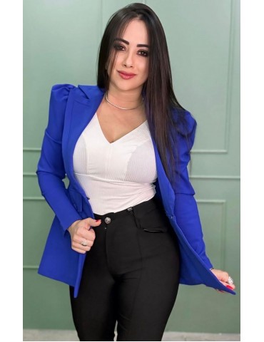 Blazer Ponto Roma Azul