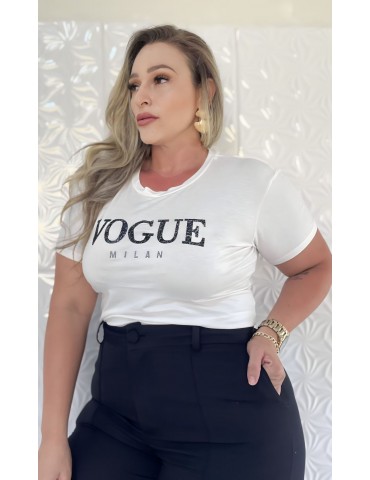 Blusa T-Shirt Vogue Off Plus