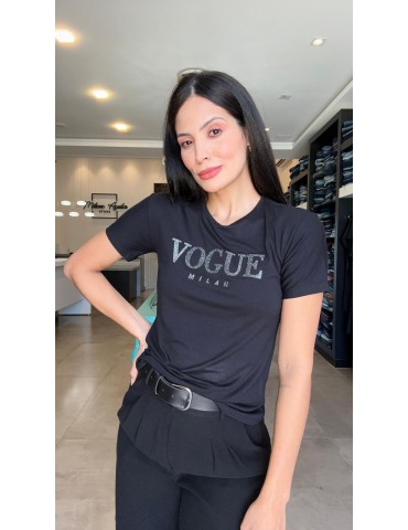 Blusa T-Shirt Vogue Preto