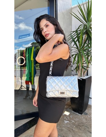 Bolsa Media Prata 