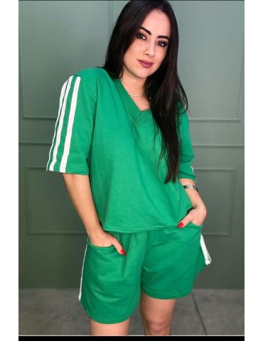 Conjunto Luara Blusa/Shorts Verde